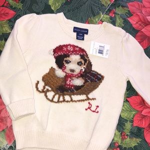 Ralph Lauren Christmas sweater 24M NWT